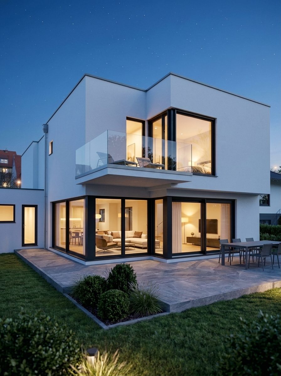 Haus 46b Abendansicht