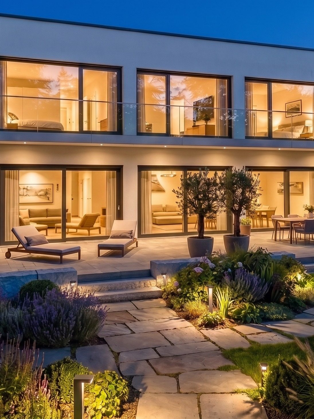 Haus 46c Abendansicht