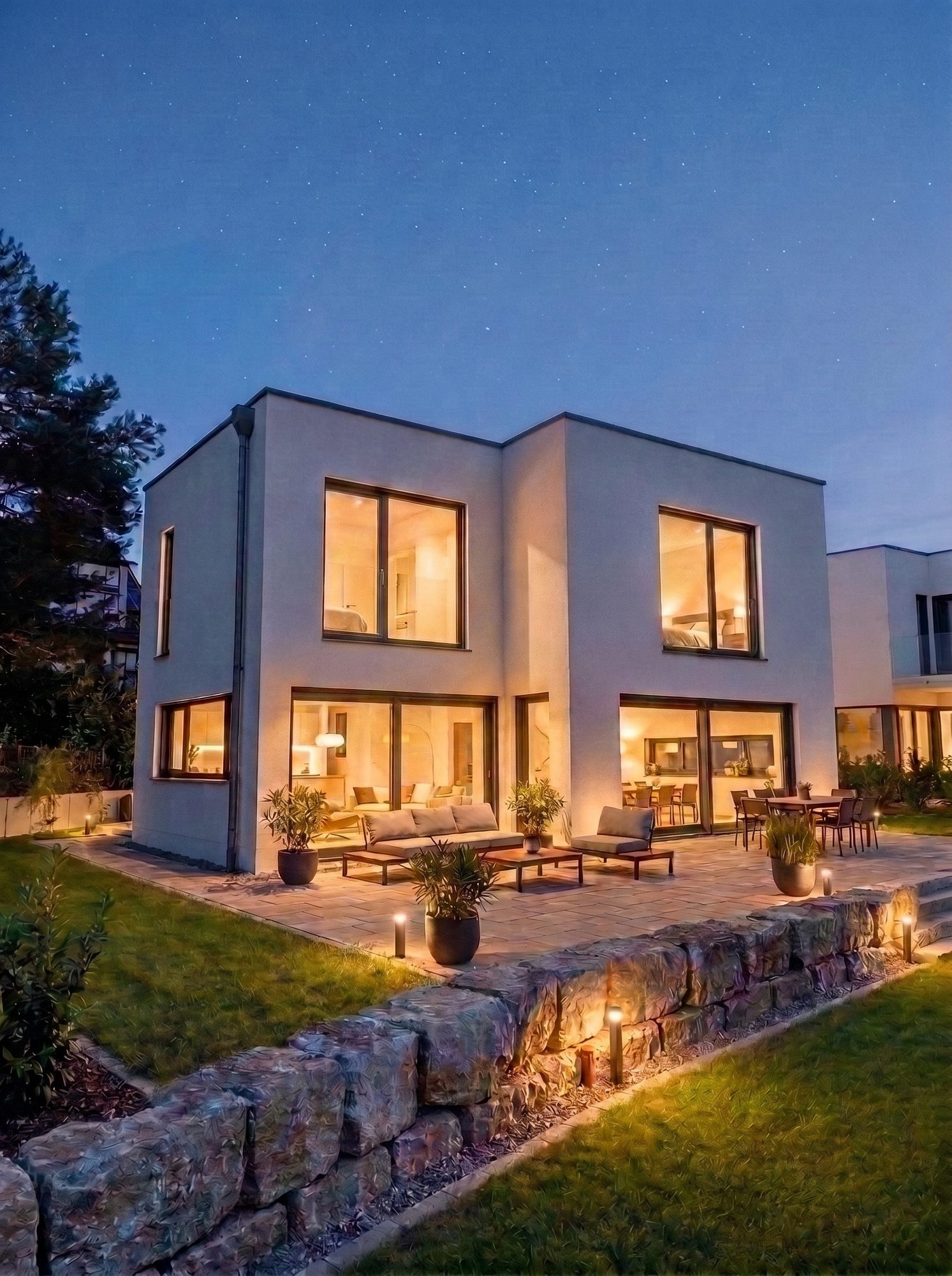 Haus 46d Abendansicht