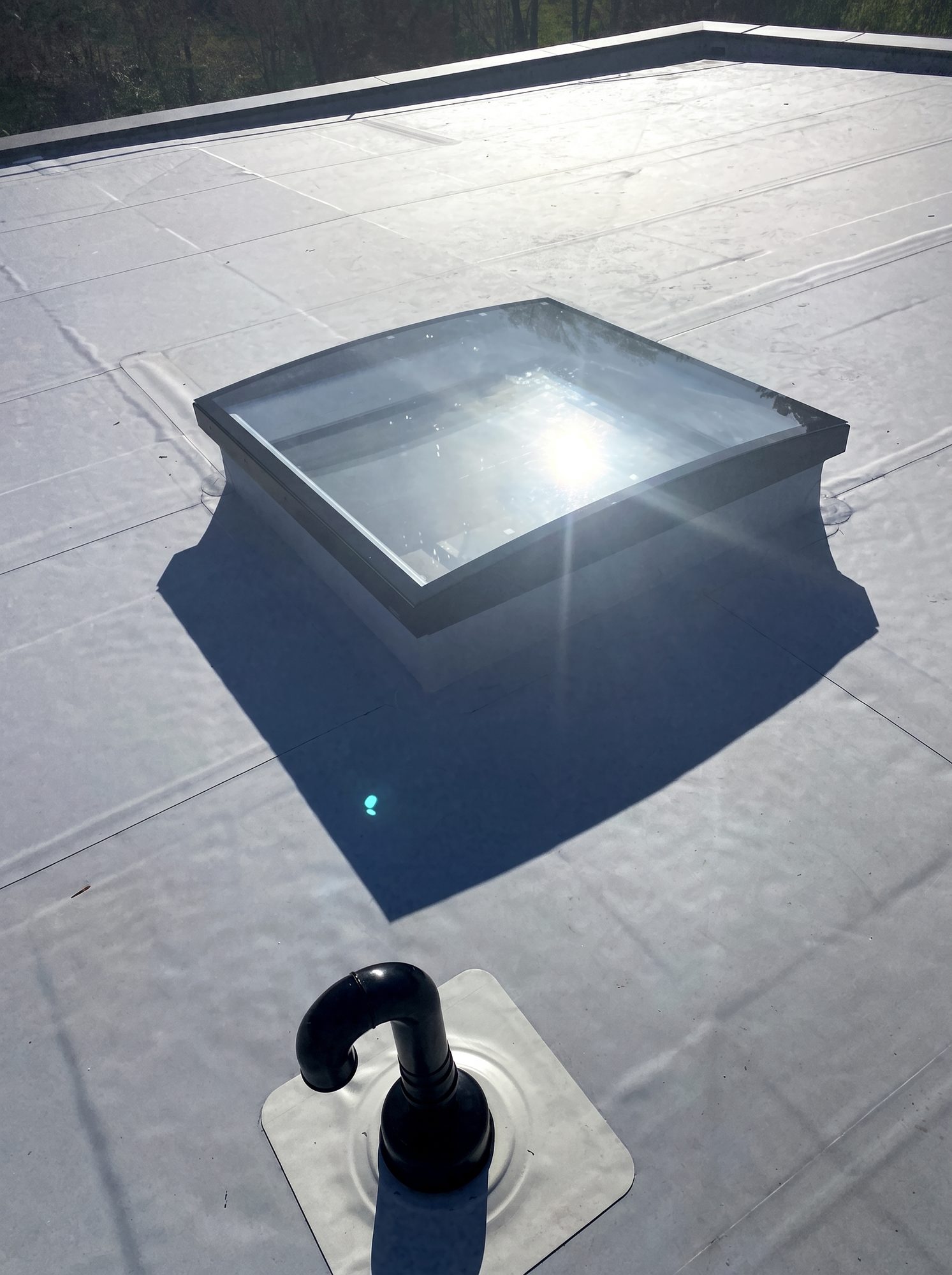 Dachabdichtung mit Lichtkuppel