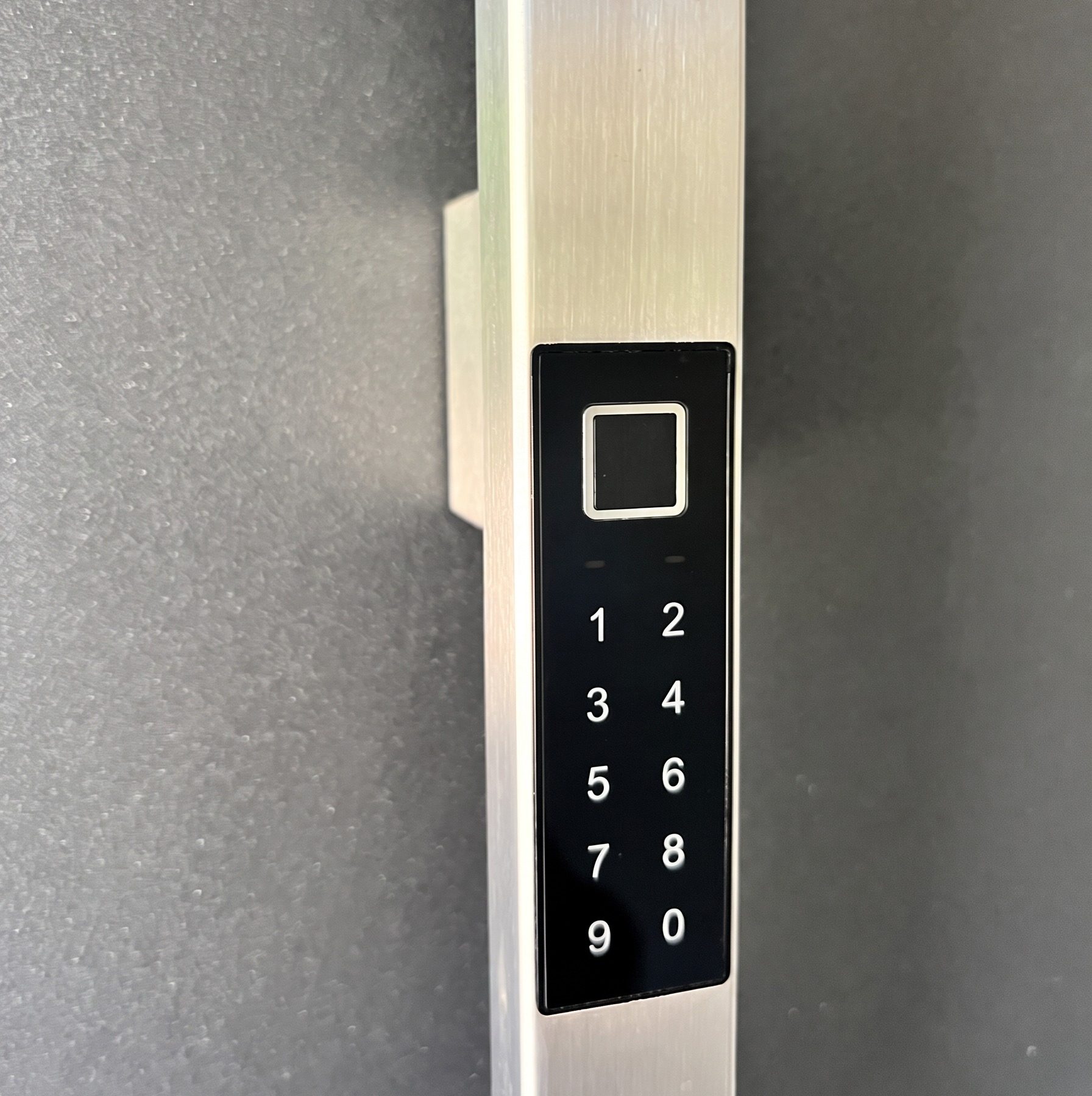 Stoßgriff mit Fingerprint